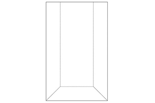 Hart-PVC-Tasche für Einleger 150 x 275 mm