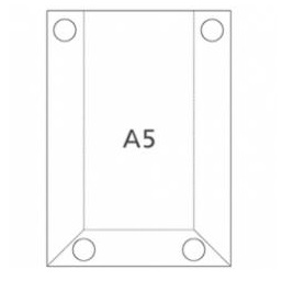 Hart-PVC Tasche DIN A5 Hochformat