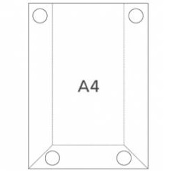 Hart-PVC Tasche DIN A4 Hochformat