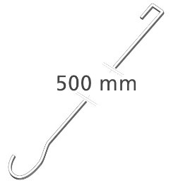 Rasterdeckenhaken, 500 mm lang