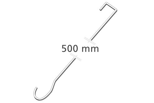 Rasterdeckenhaken, 500 mm lang