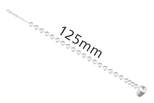 Perl-Sicherheitsfaden, 125 mm, weiß