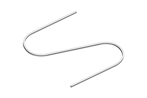 S-Haken, Draht, 28 mm lang