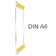 Hart-PVC Tasche/ C-Hülle DIN A6 Hochformat