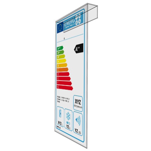 Energielabel-Einhängeschild 115 x 225 mm