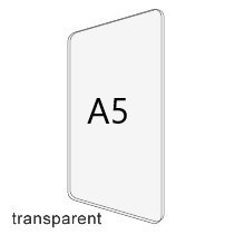 Acrylplatte DIN A5 für Prospektboxen