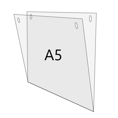 U-Hülle DIN A5 zum Aufhängen, Querformat