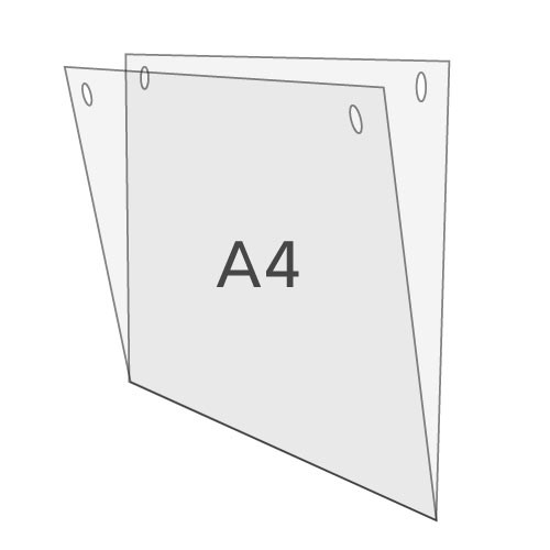 U-Hülle DIN A4 zum Aufhängen, Querformat
