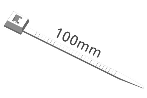 Kabelbinder, 100 x 2,5 mm, schwarz