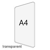 Acrylplatte DIN A4 für Prospektboxen