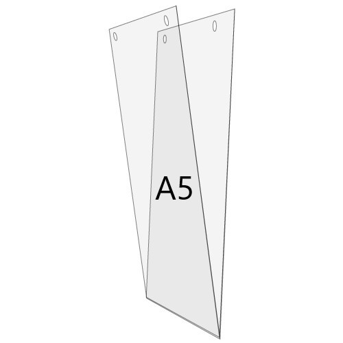 U-Hülle DIN A5 zum Aufhängen, Hochformat