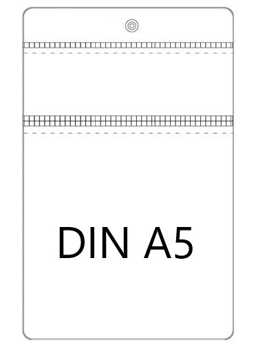 Doppelfachülle, DIN A5 unten